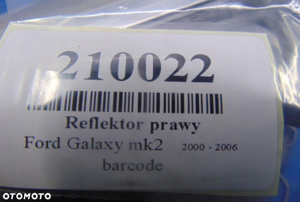 FORD GALAXY MK2 1.9TDI REFLEKTOR PRAWY - 9
