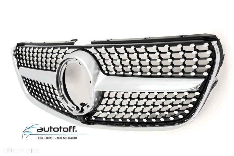 Grila compatibila cu Mercedes V-Class W447 (14-19) model Diamond - 4