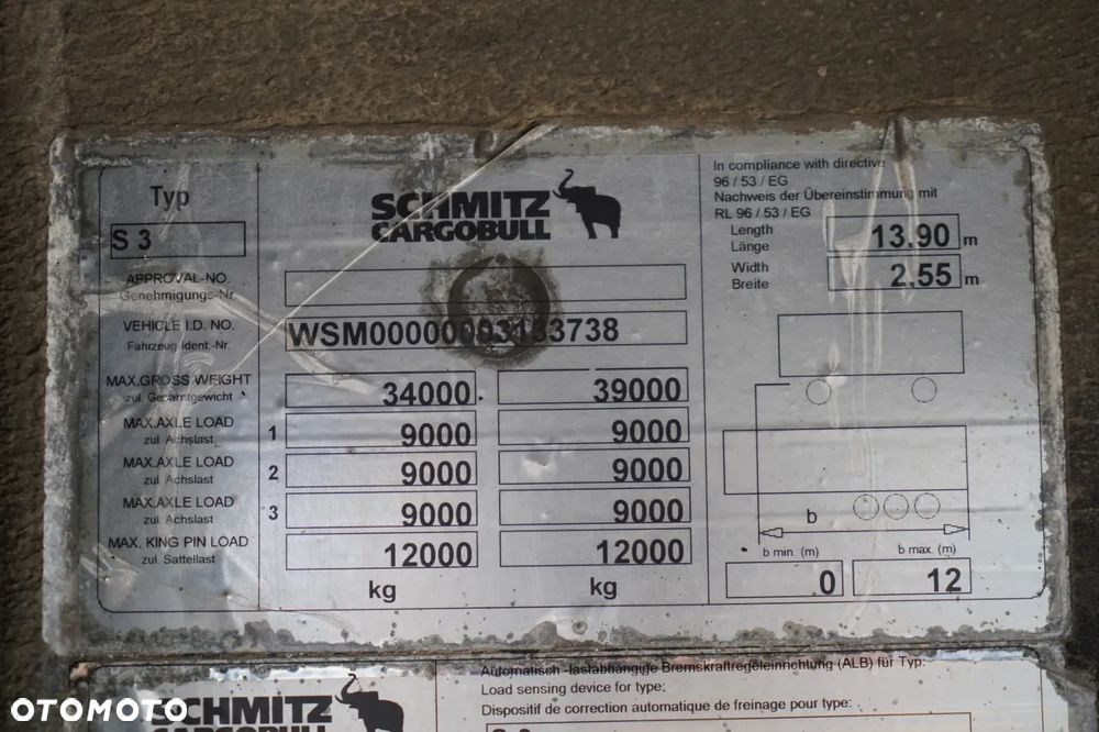 Schmitz Cargobull BURTO-FIRANKA / STANDARD / OŚ PODNOSZONA - 29
