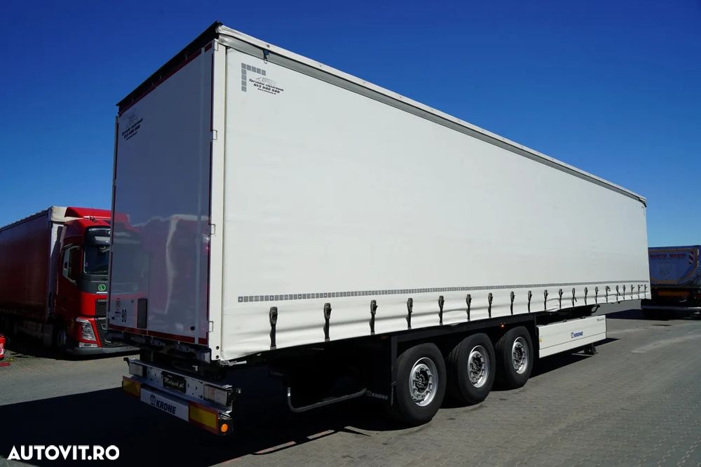 Krone REMORCĂ CU PRELĂ KRONE / 2024 / COȘ PENTRU PALEȚI / 2 AXE RIDICATIVE / PUȚIN FOLOSITĂ / 80.000 KM - 8