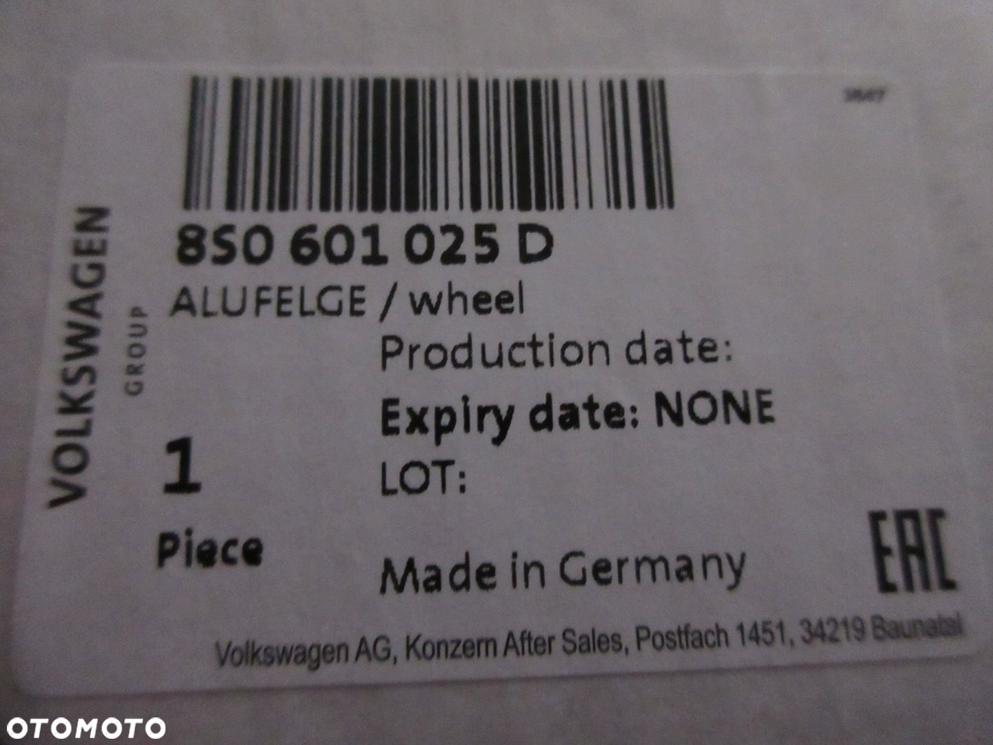 AUDI TT felga aluminiowa 18 cali 8S0601025D ET50 - 8