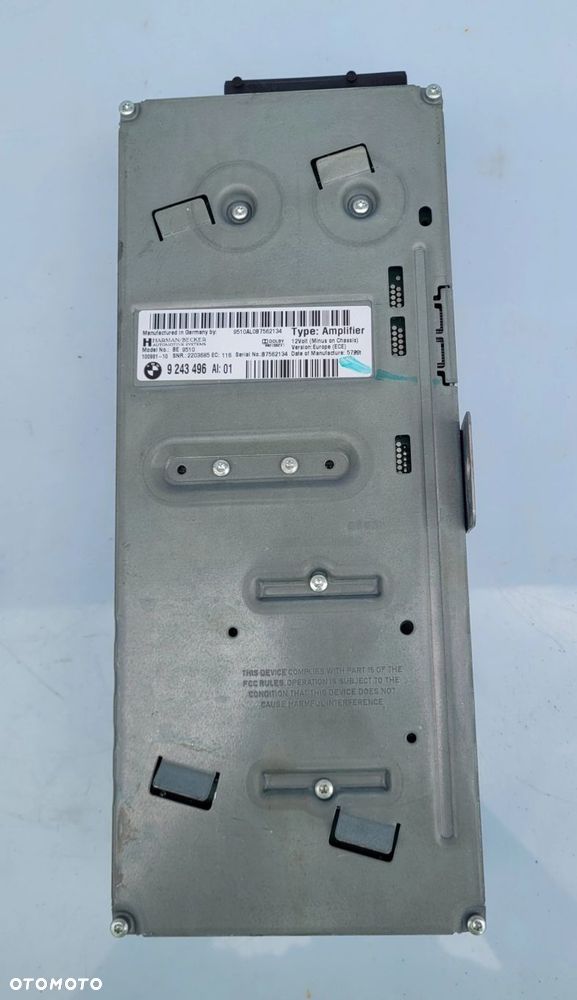 WZMACNIACZ AUDIO HARMAN KARDON BMW F10 F11 9243496 - 3