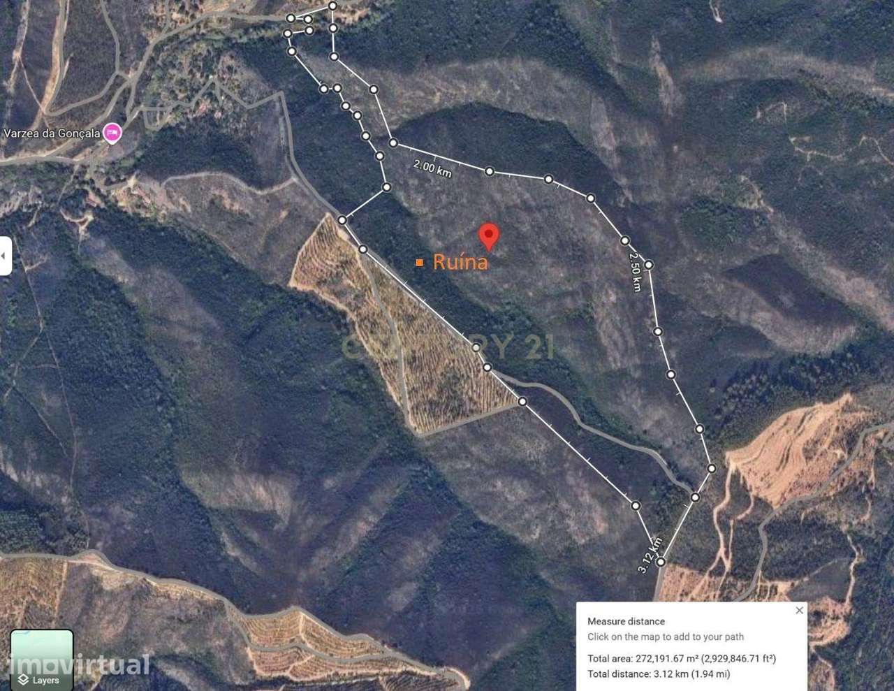 Terreno Rústico com Ruína em Aljezur – 26,88ha de Natureza Pura com Ri - Grande imagem: 2/11