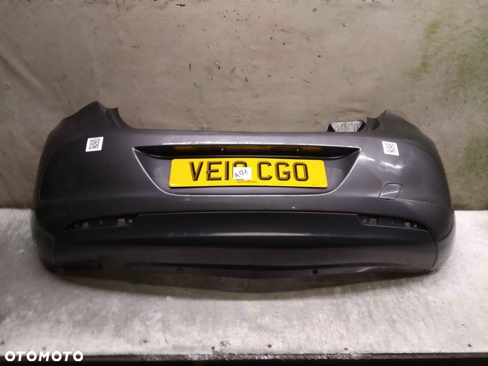 / ZDERZAK TYŁ TYLNY OPEL ASTRA J 4 IV Z177 SZARY GRAFITOWY HB - 1