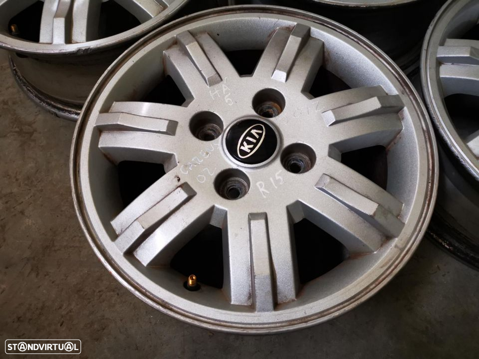 KIA CARENS 2002 CONJUNTO DE JANTES 15 POLEGADAS J072 - 2