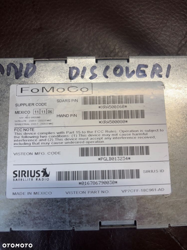 LAND ROVER PANEL RADIO TUNER XRA500160 - 2