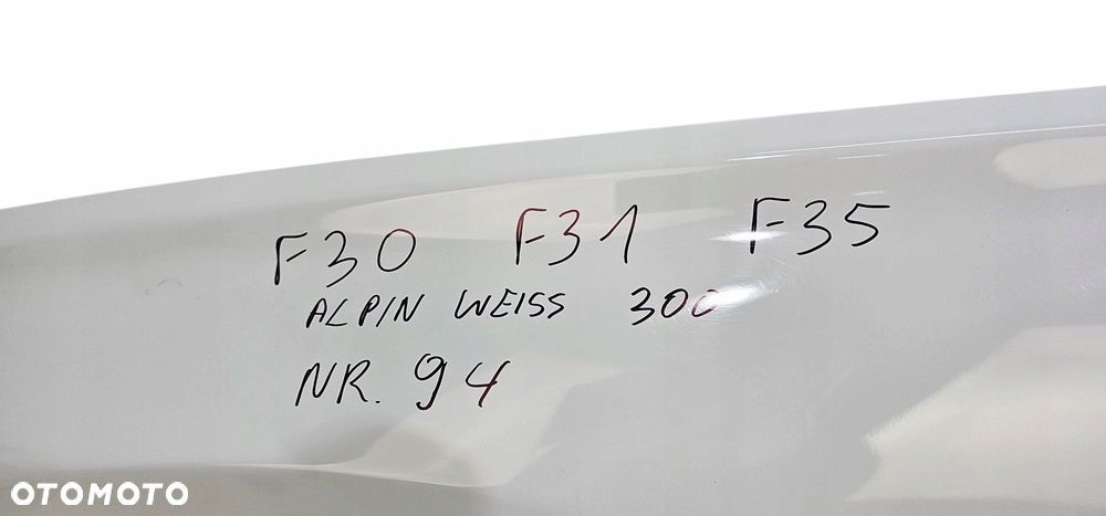 Bmw 3 F30 F31 Błotnik Lewy Przód Alpinweiss 300 Nr 94 - 7
