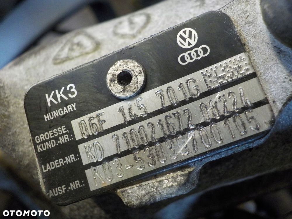 AUDI TT 8J OCTAVIA 2.0 TFSI BWA turbina 06F145701G - 7