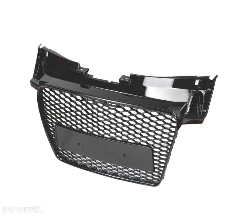 GRELHA DIANTEIRA AUDI TT 8J 06-14 LOOK RS PRETO BRILHANTE LOOK RS - 4
