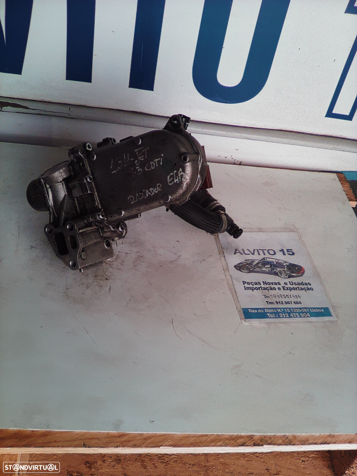 Radiador EGR , Corpo reciclagem de gases Opel , Fiat 1.3 CDTI multjet   ref: TE400G4N1B - 02  / 52948103.0 - 9