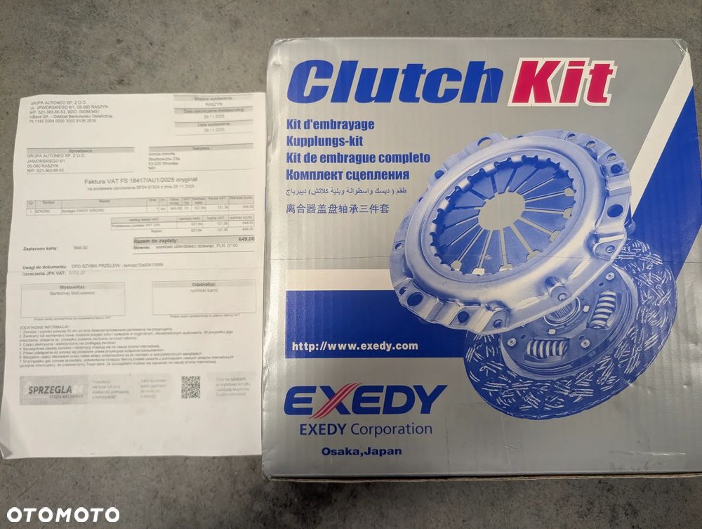 Kompletne sprzęgło Exedy 2082 Suzuki Swift - 4