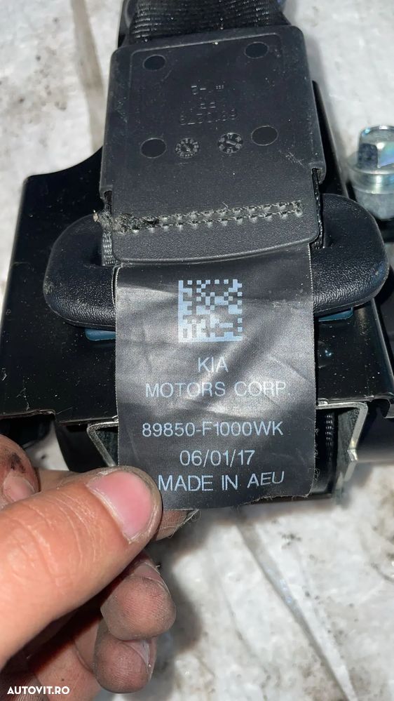 Centura de siguranta stanga/dreapta fata/spate mijloc Kia Sportage 4 2017 88810f1200ed 89850f1000wk 89820f1000ed 89810f1000ed 88820f1200ed - 4