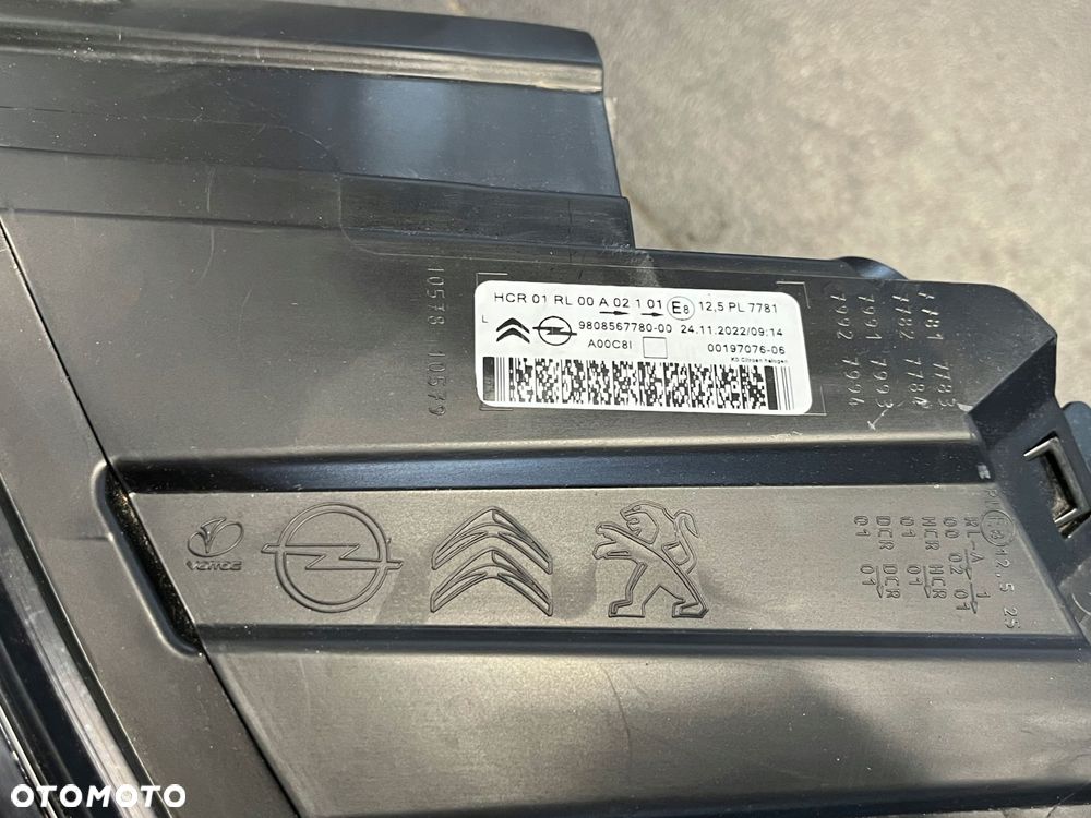 lampa lewa przednia citroen jumpy iii vivaro zafir - 6