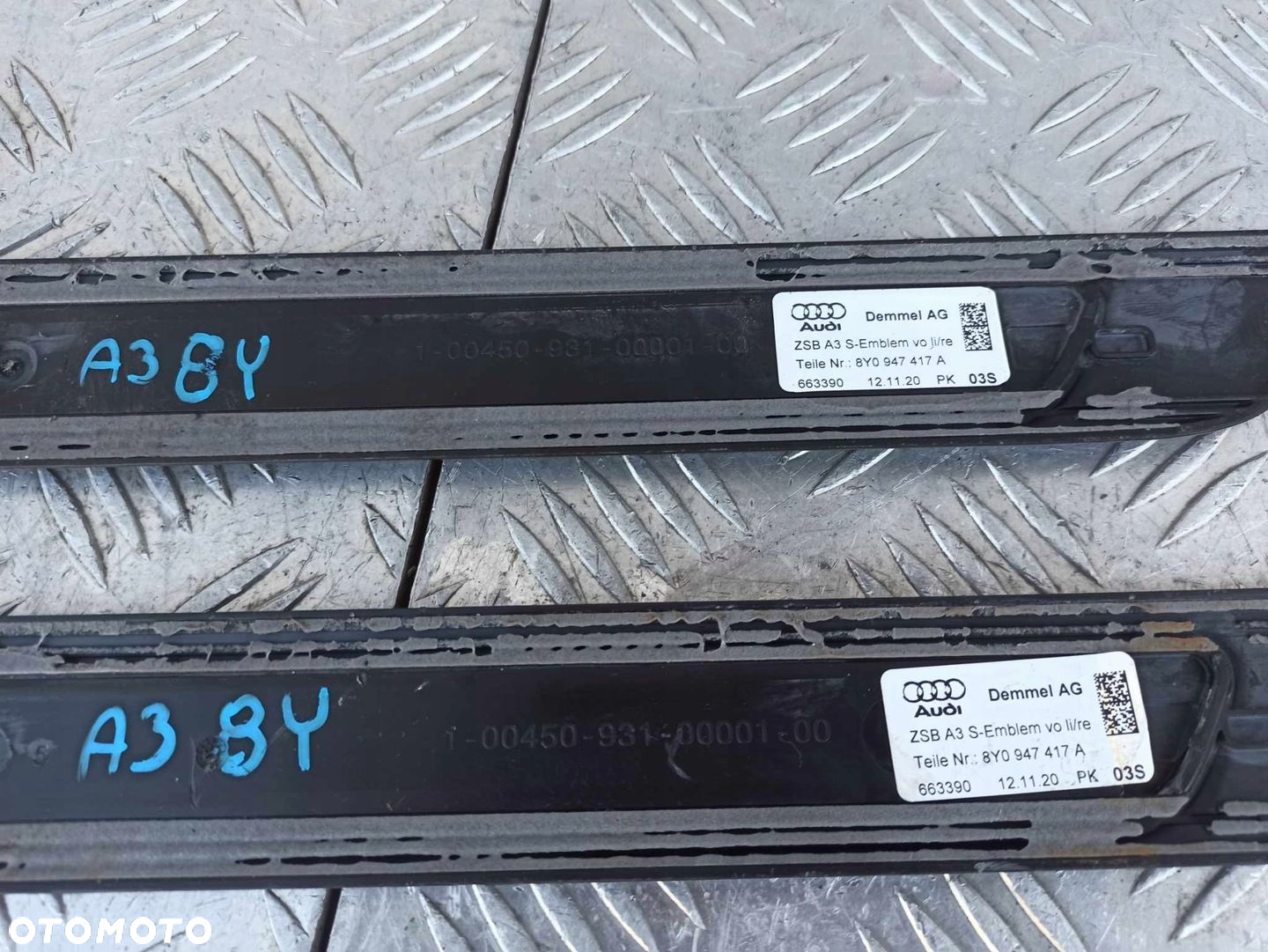 AUDI A3 8Y LISTWA PROGOWA LED LEWA PRAWA PRZÓD 20R 8Y0947417A - 5