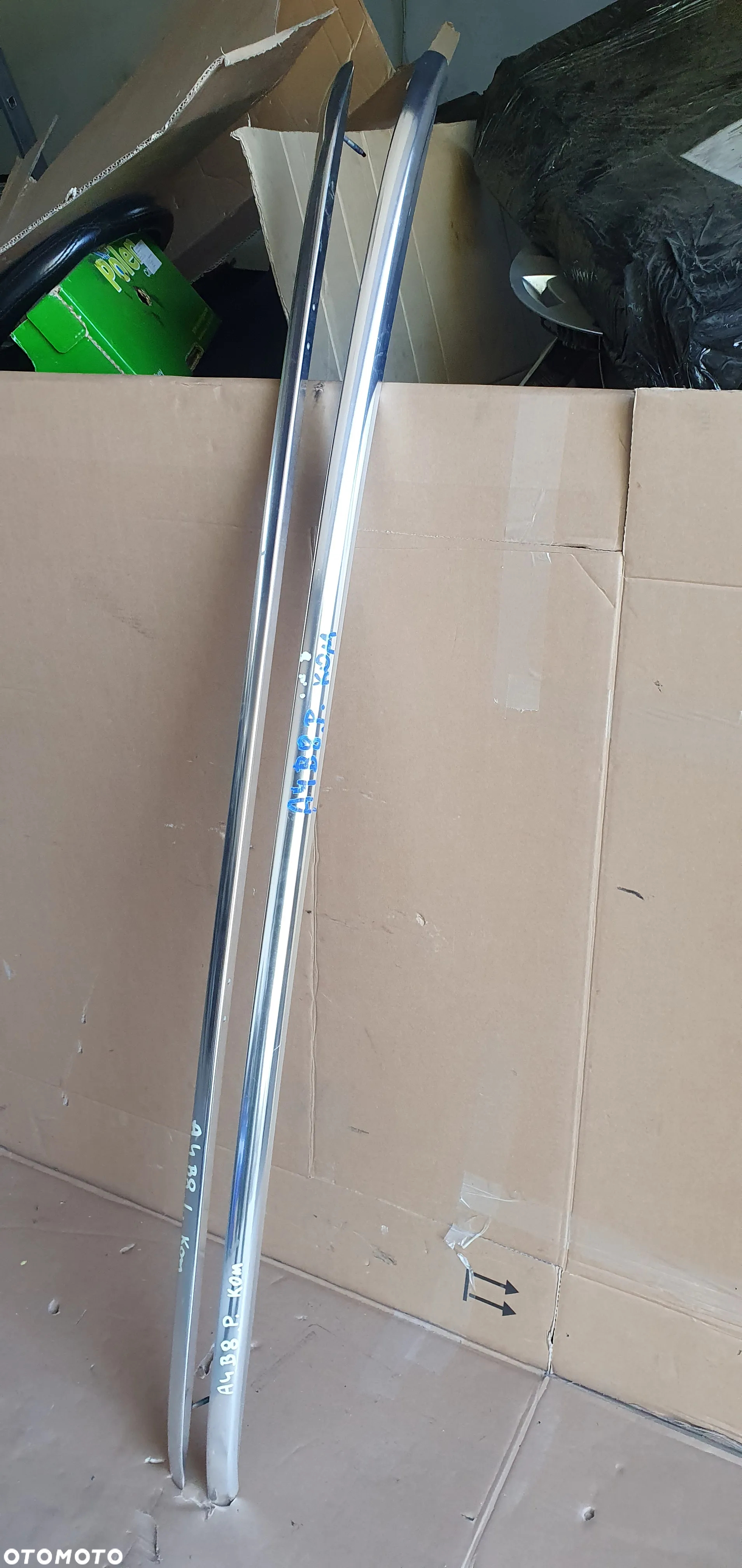 Relingi dachowe reling prawy lewy chrom Audi A4 B8 Kombi 8K9860021A 8K9860022A - 3