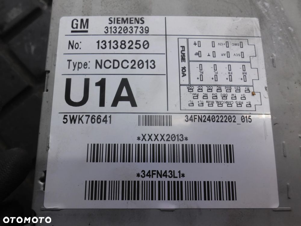 OPEL SIGNUM VECTRA C RADIO CD ASTRA H ZAFIRA B 13138250 - 3