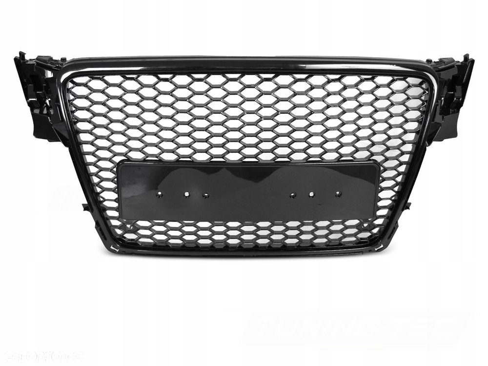 Atrapa Grill Kratka Tuning Black Glossy Plaster miodu Audi A4 B8 8k 2007-11 - 2