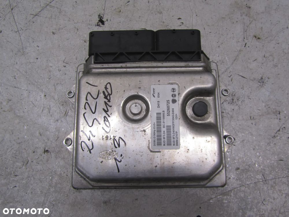 opel combo 11r->1.3 cdti komputer sterownika silnika 55260725 - 1