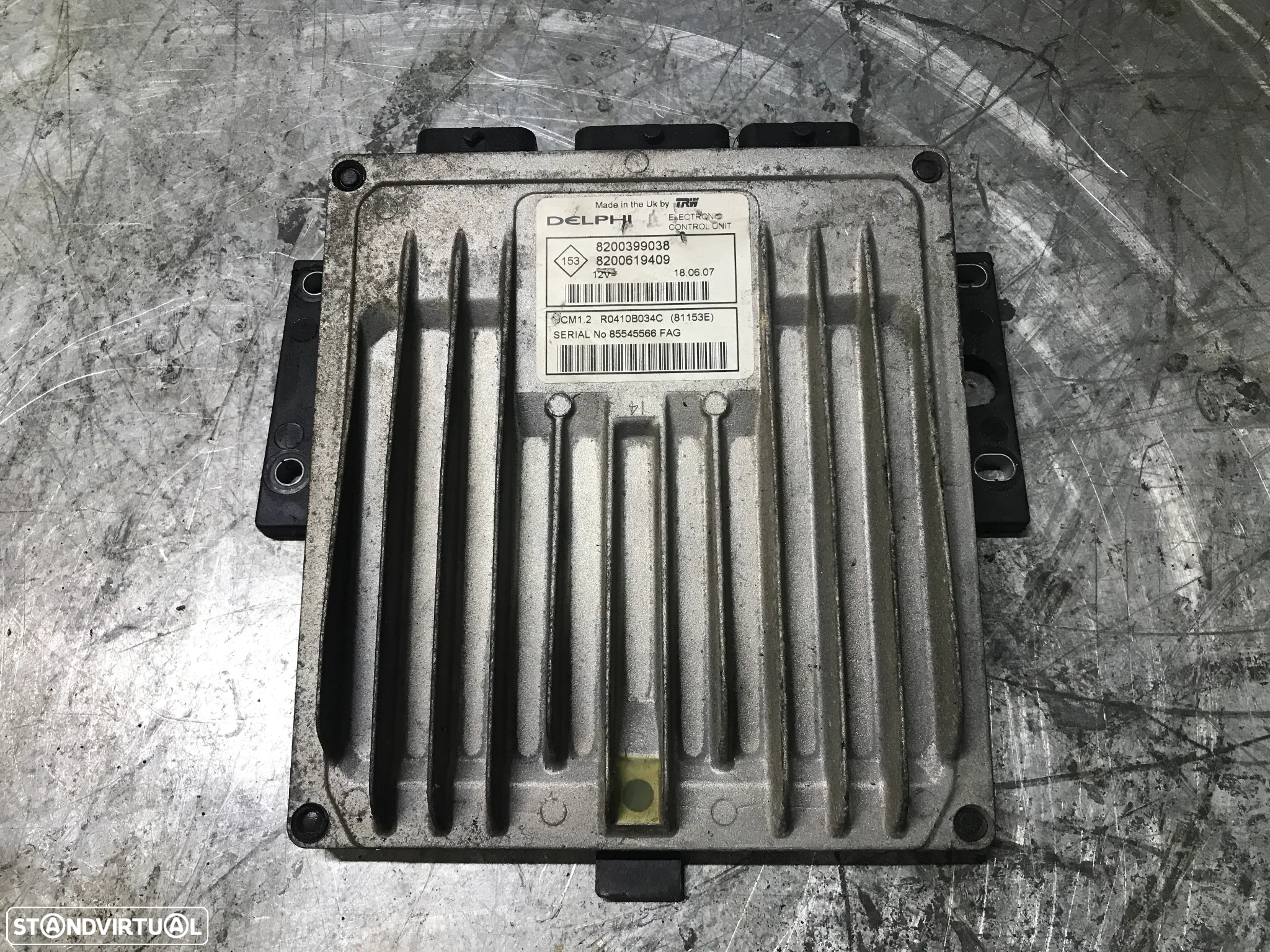 CENTRALINA DO MOTOR RENAULT CLIO III / MEGANE II 8200399038 8200619409 R0410B034C - 2