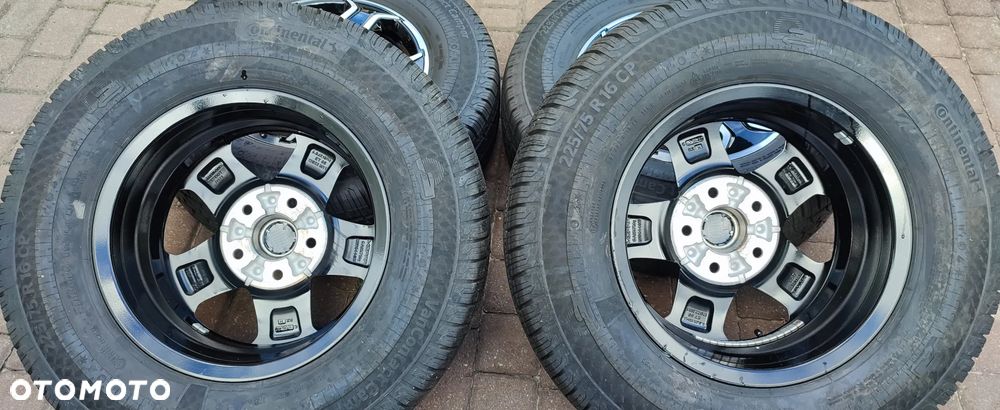 Koła Całoroczne Felgi Aluminiowe Oryg. Fiat Ducato Maxi Peugeot Boxer Citroen Jumper 16 cali 5x130 Ø78,1mm Et68 Continental 225/75/16 2025r Idealne !! Starogard Gdański - Wysyłka - 11