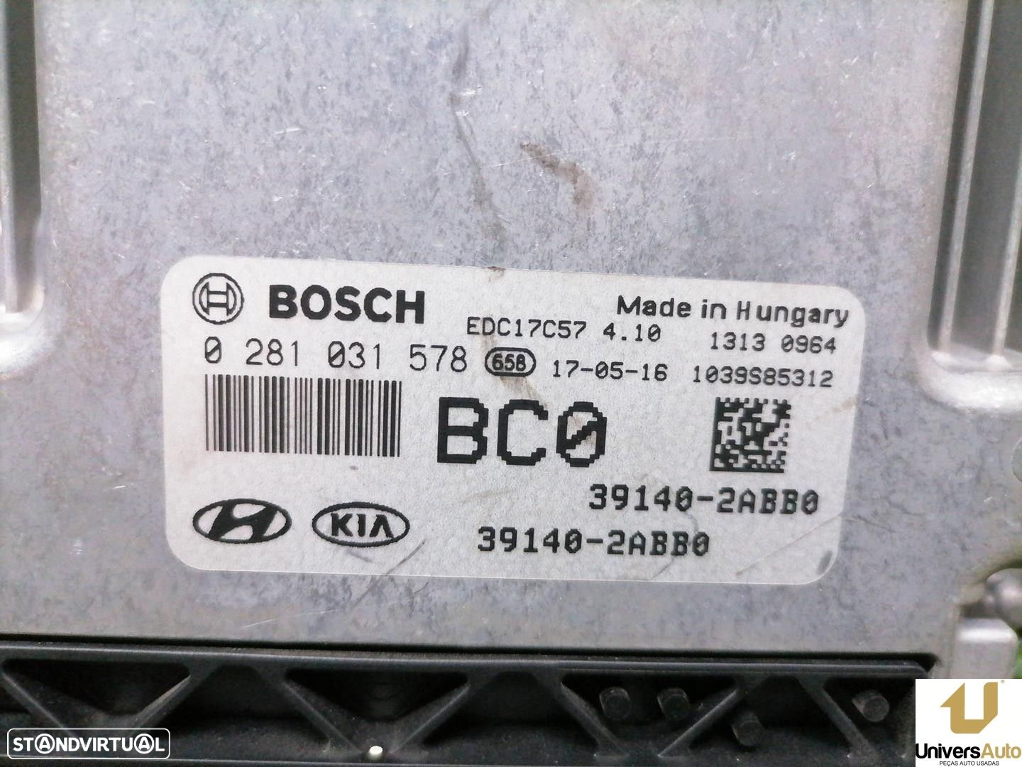 CENTRALINA MOTOR UCE HYUNDAI I30 2017 -391402ABB0 - 3