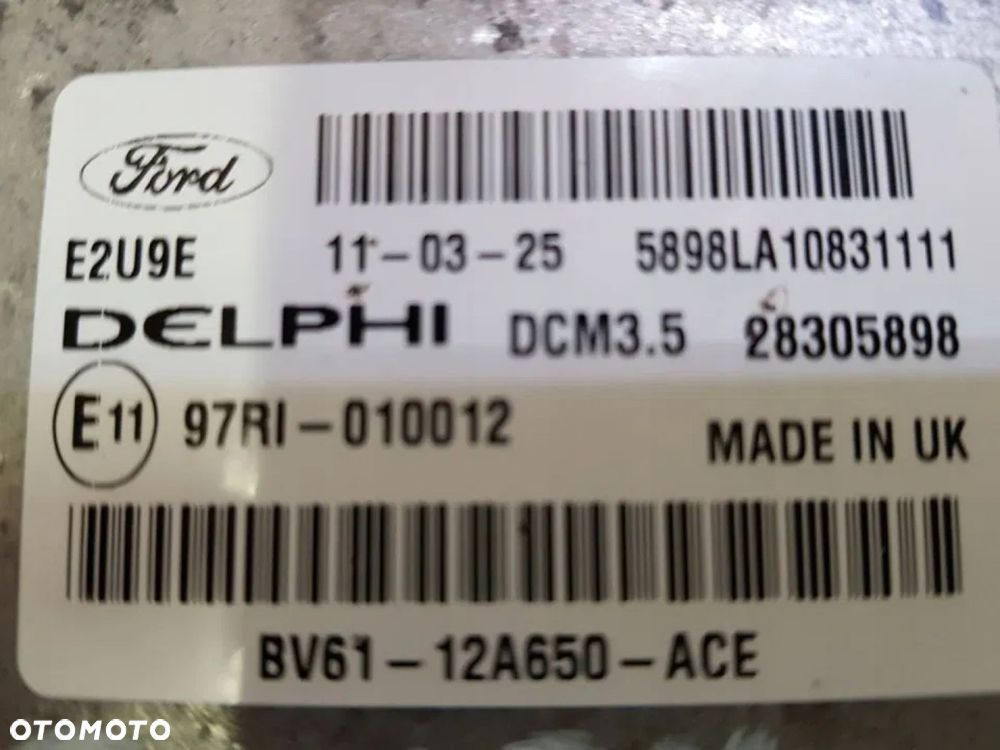 KOMPUTER eku STEROWNIK SILNIKA FORD C-MAX 2.0 TDCI BV61-12A650 - 2