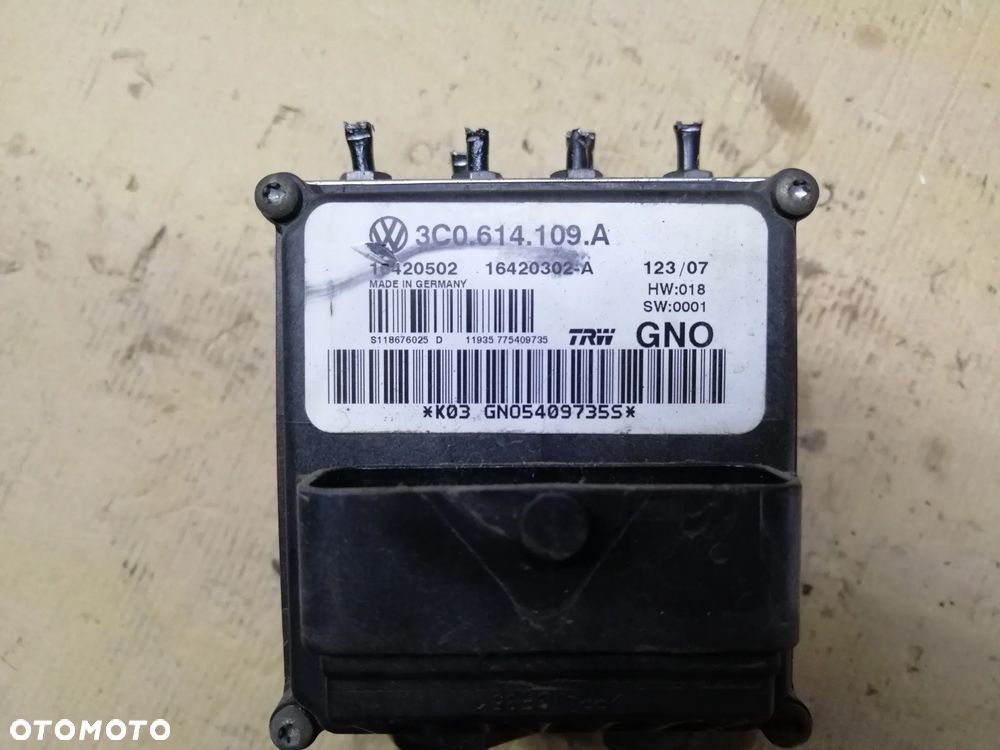 Volkswagen Passat B6 pompa sterownik abs plus wtyczka z wiązką 3C0614109A - 7