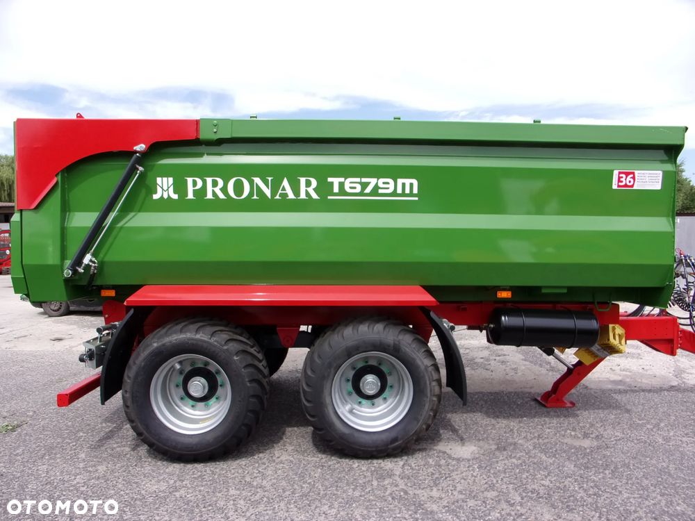 Pronar Przyczepa skorupowa PRONAR T-669 -14.3t; T-700XL -14.7t; T-679M -12t, tandem, nadstawy, plandeka, oś skrętna - 33