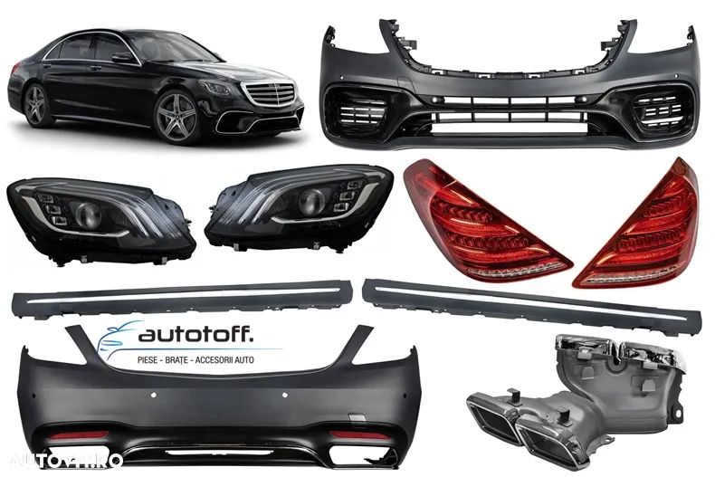 Pachet exterior Mercedes S-Class W222 Facelift (2017+) S63 Design - 1