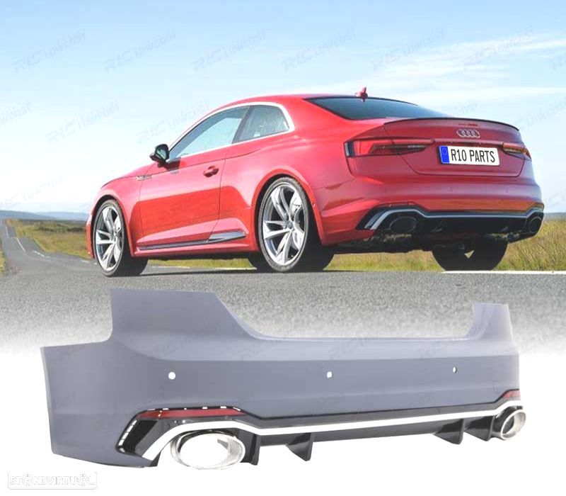 PARA-CHOQUES TRASEIRO AUDI A5 16- LOOK RS5 - 1