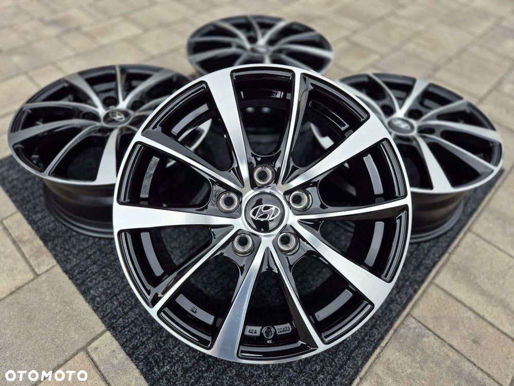 Hyundai 16 " Felgi Nowe 5x114,3 Elantra I30 Kona iX20 iX35 Kona - Czarny Poler