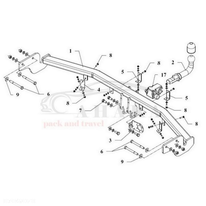 Hak Holowniczy Automat Do Hyundai Santa Fe 2006-2012 - 3