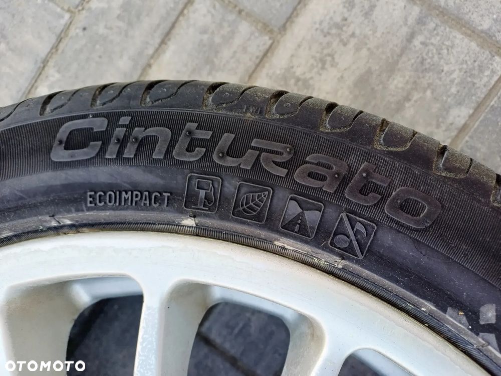 FELGI Z OPONAMI KOŁA ALUMINIOWE OZ RACING AUDI R17 5X100 ET35 57,1 mm OPONY PIRELLI P7 CINTURATO 225/45 LATO NR7 - 9