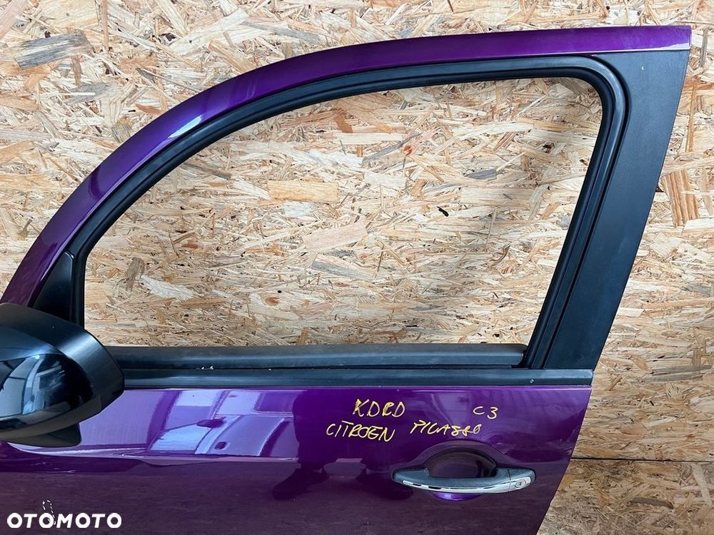Drzwi PRZEDNIE LEWE lewy przód CITROEN C3 PICASSO Lakier: KDRD Lusterko - 2