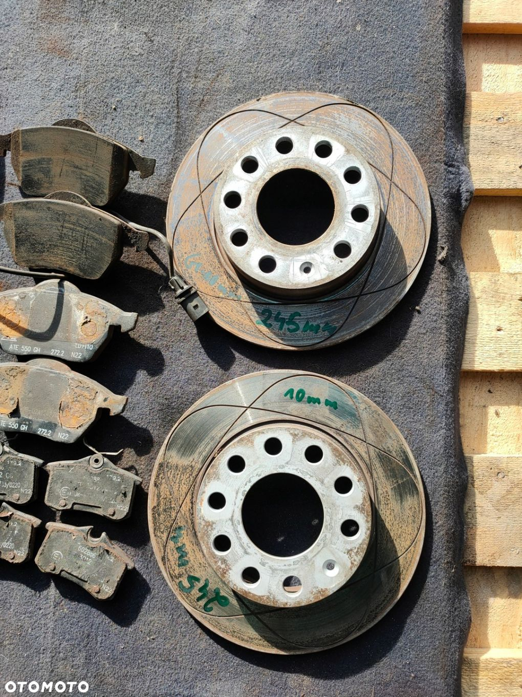 TARCZE PRZÓD  TYŁ ATE Nacinane POWER DISC 288mm/245mm A4 B6 b7 Exeo 500Km - 14