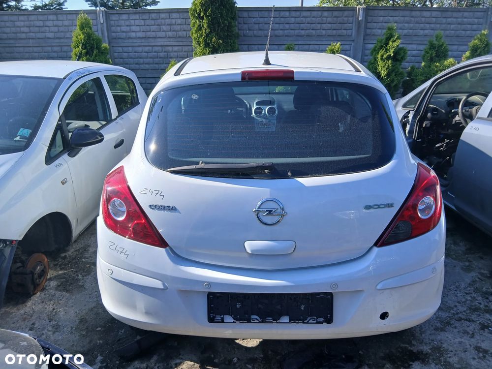 Opel Corsa D 3D Klapa Bagażnika Tył Tylna Kolor Z474 Biała - 1