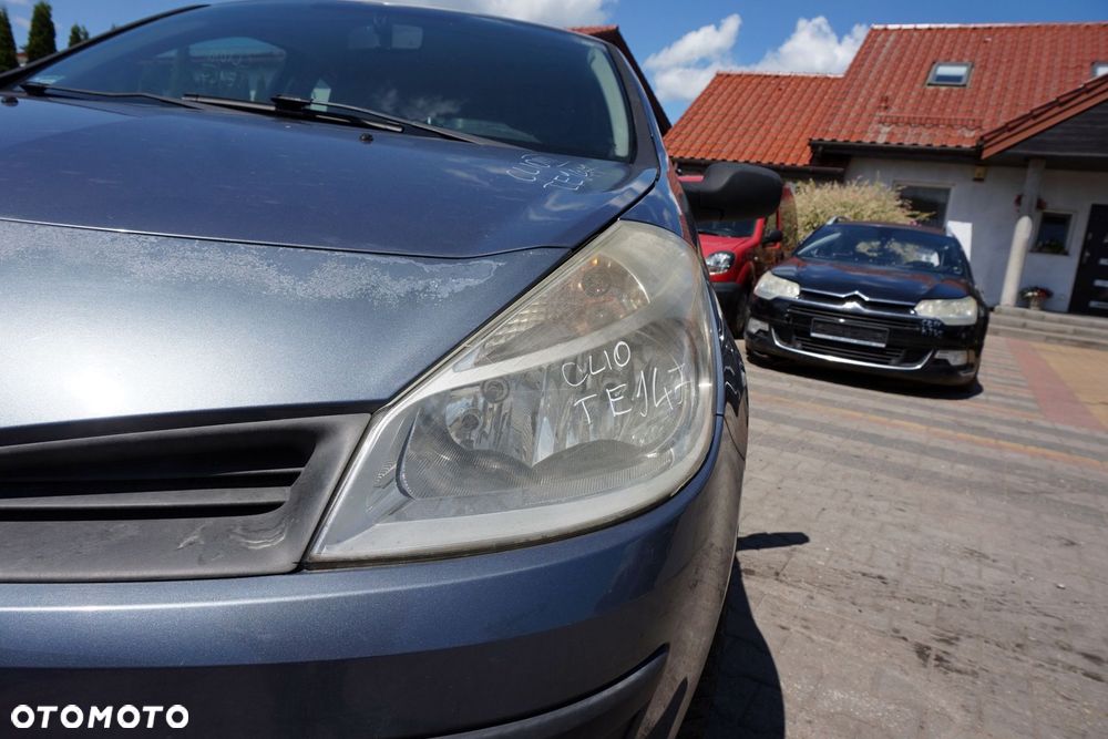 MASKA ZDERZAK BŁOTNIKI LAMPY CLIO III PH1 TEJ47  RENAULT 2005-2009 SZARY PRZÓD KOMPLETNY - 17