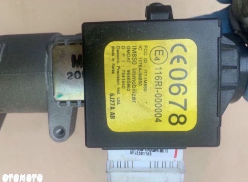 116RI-000004 stacyjka kluczyk chevrolet matiz spark aveo Kalos - 3