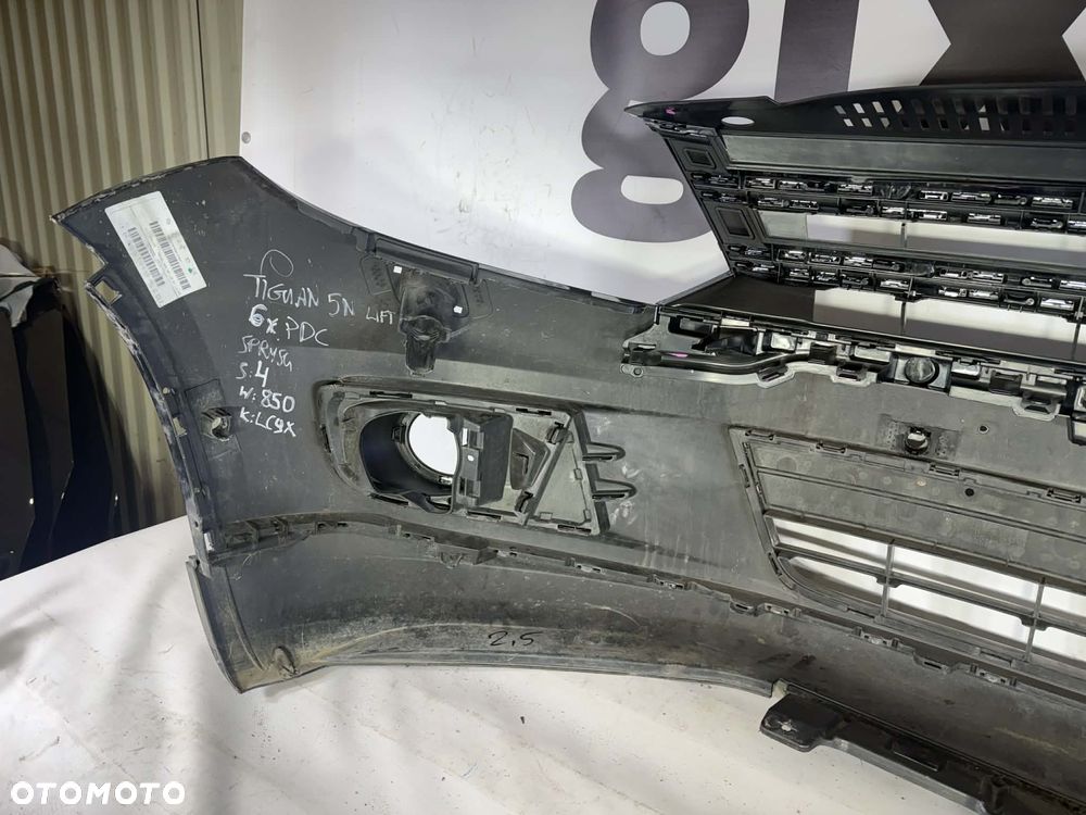 Vw Tiguan 5N Lift Zderzak Przód Przedni 6xPDC SPRYSK. LC9X 11-15 5N0807221K - 11