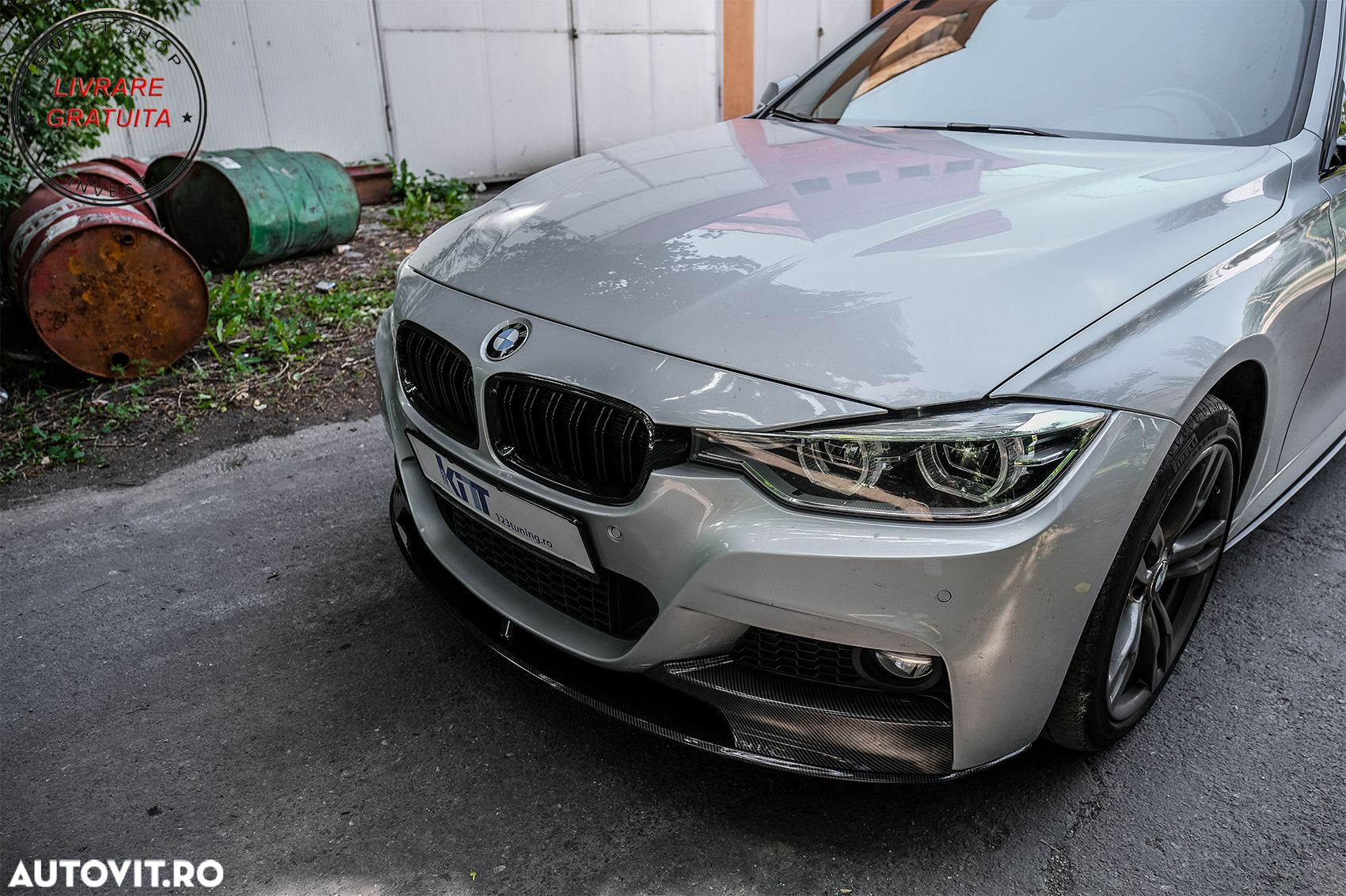 Grile Centrale BMW Seria 3 F30 (2011+) Piano Black M Design- livrare gratuita - 18