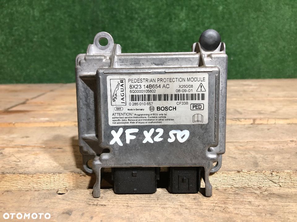 JAGUAR XF X250 07- MODUŁ OCHRONY PIESZEGO ZDERZENIA Z PIESZYM 8X23-14B654-AC