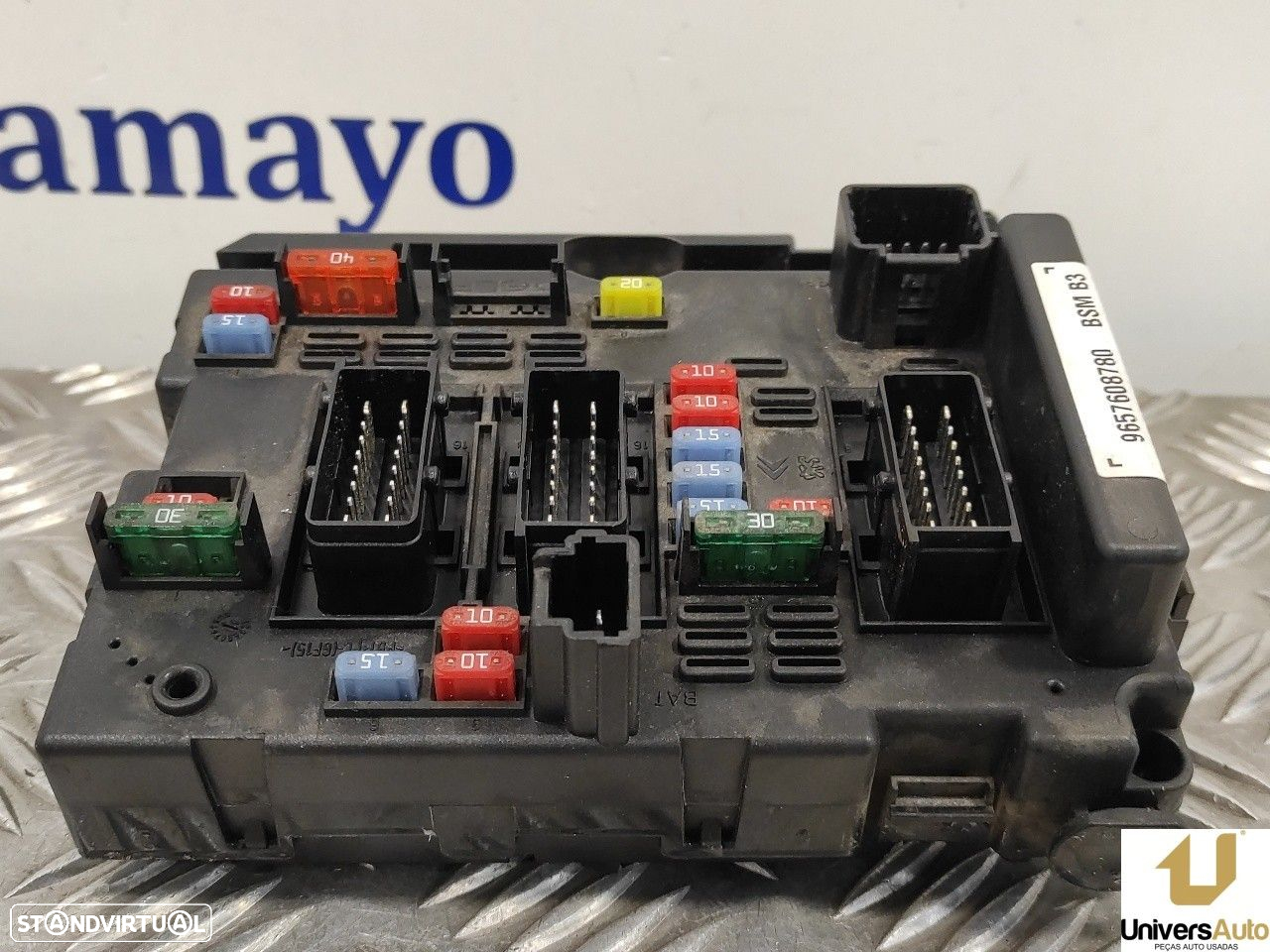 CAIXA RELÉS / FUSÍVEIS PEUGEOT 206+ 2011 -9657608780 - 4