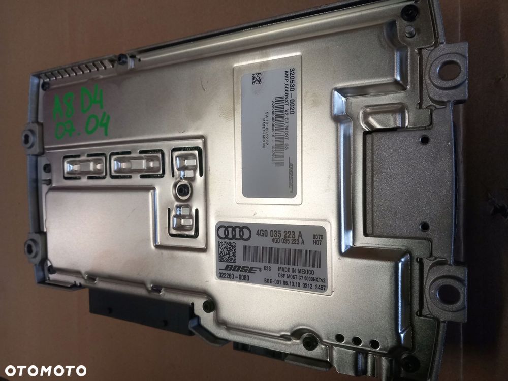 audi a8 d4 a6 c7 a7 wzmacniacz radia bose 4g0035223a - 12