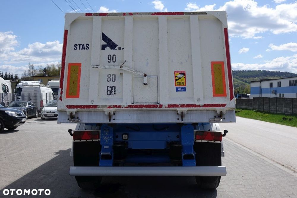 Stas WYWROTKA 26,5m3 / ALUMINIOWA /OSIE SAF /OŚ PODNOSZONA / ALUMINIOWE FELGI / SZYBER ZBOŻOWY / PLANDEKA - 7
