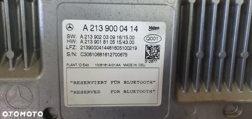 Moduł sterownik kamery Mercedes E-Klasa W213 A2139000414 A2139020309 A2139018105 - 5