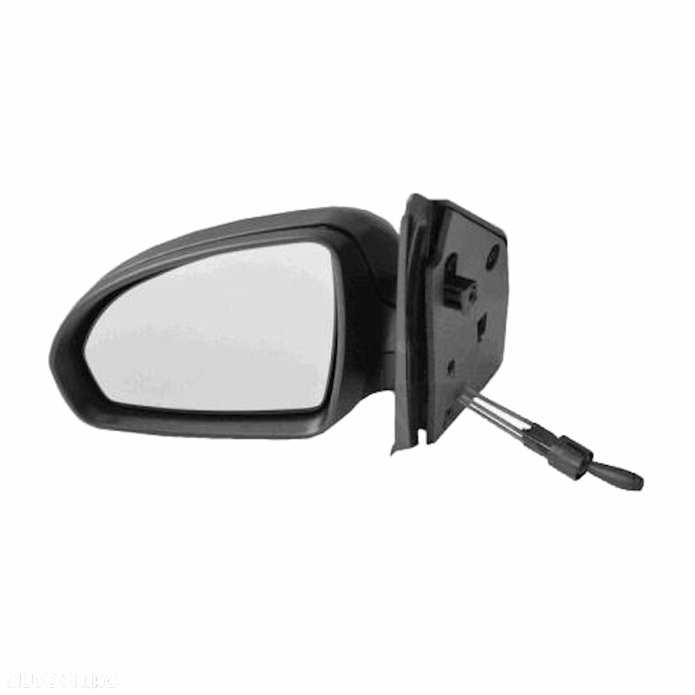 Oglinda exterioara Smart Fortwo (451) Coupe/Cabrio 01.2007-12.2014 stanga/dreapta Convex, carcasa neagra, cu cablu de reglare - 1