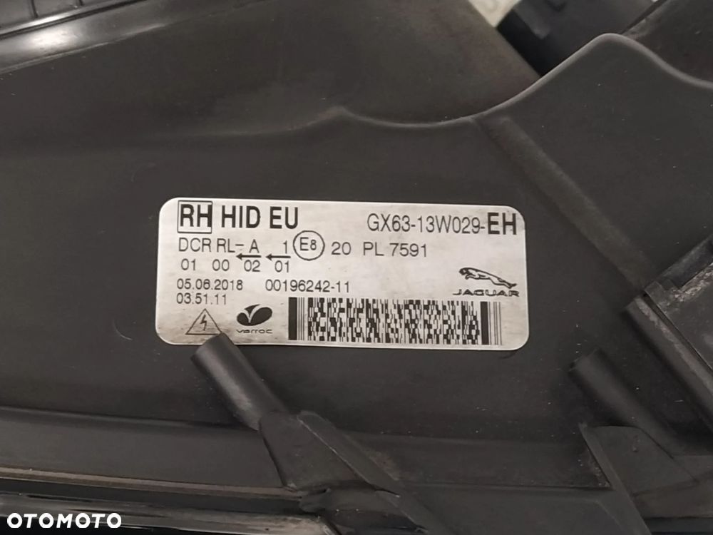 JAGUAR XF X260 F-PACE X761 REFLEKTOR LAMPA PRAWY PRZÓD PRAWA PRZEDNIA XENON EU PRZETWORNICA ORYGINAŁ - 14
