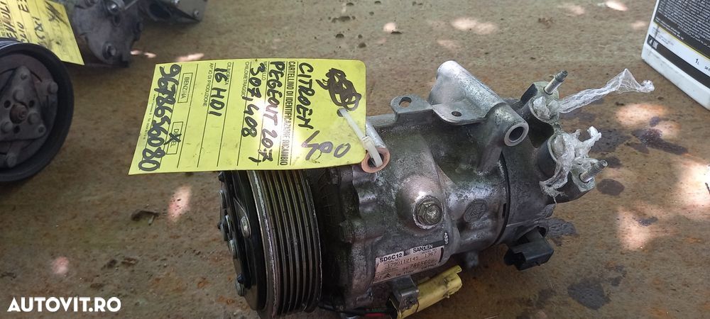 Compresor de clima Peugeot 207 ,307 408 1.6 hdi 2007 - 1