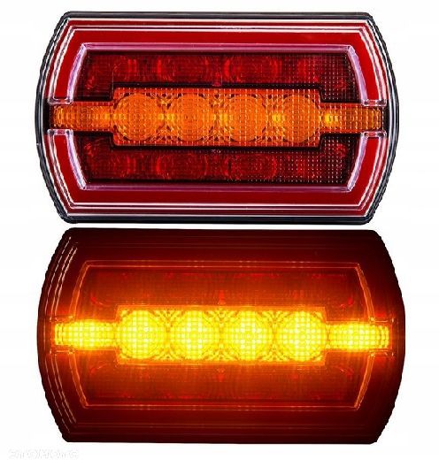 Lampa zespolona tył LED ciągnik przyczepa komplet - 1