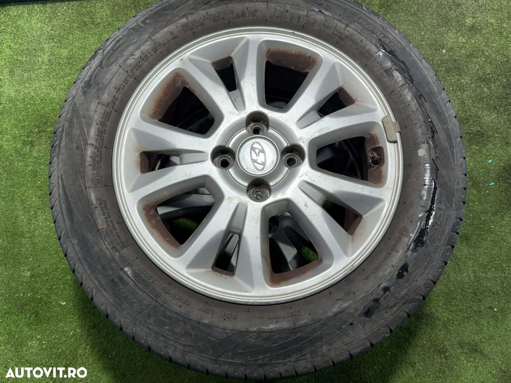 JANTE HYUNDAI R15 / 4x100 / i20 15 / 185/65 R15 / DOT-E / MWB0 4522 / 6.0J * 15 - A TYPE + CAUCIUCURI (X3) - 3
